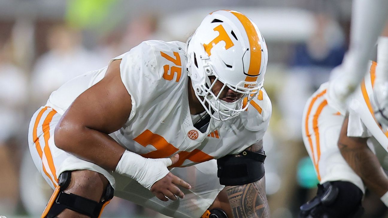 Sources: Vols offensive guard Moe (lower body) expected to miss rest of season