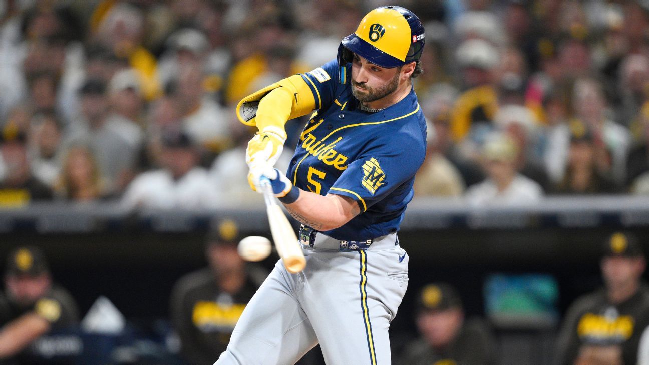 Mitchell's late HR robbery helps seal win, as Brewers set rematch with L.A.