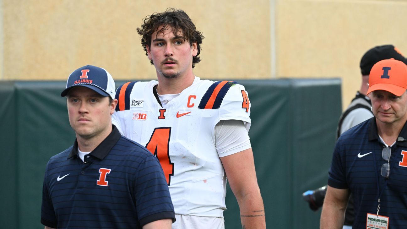 Illinois QB Houser out 4-6 weeks after procedure on throwing hand