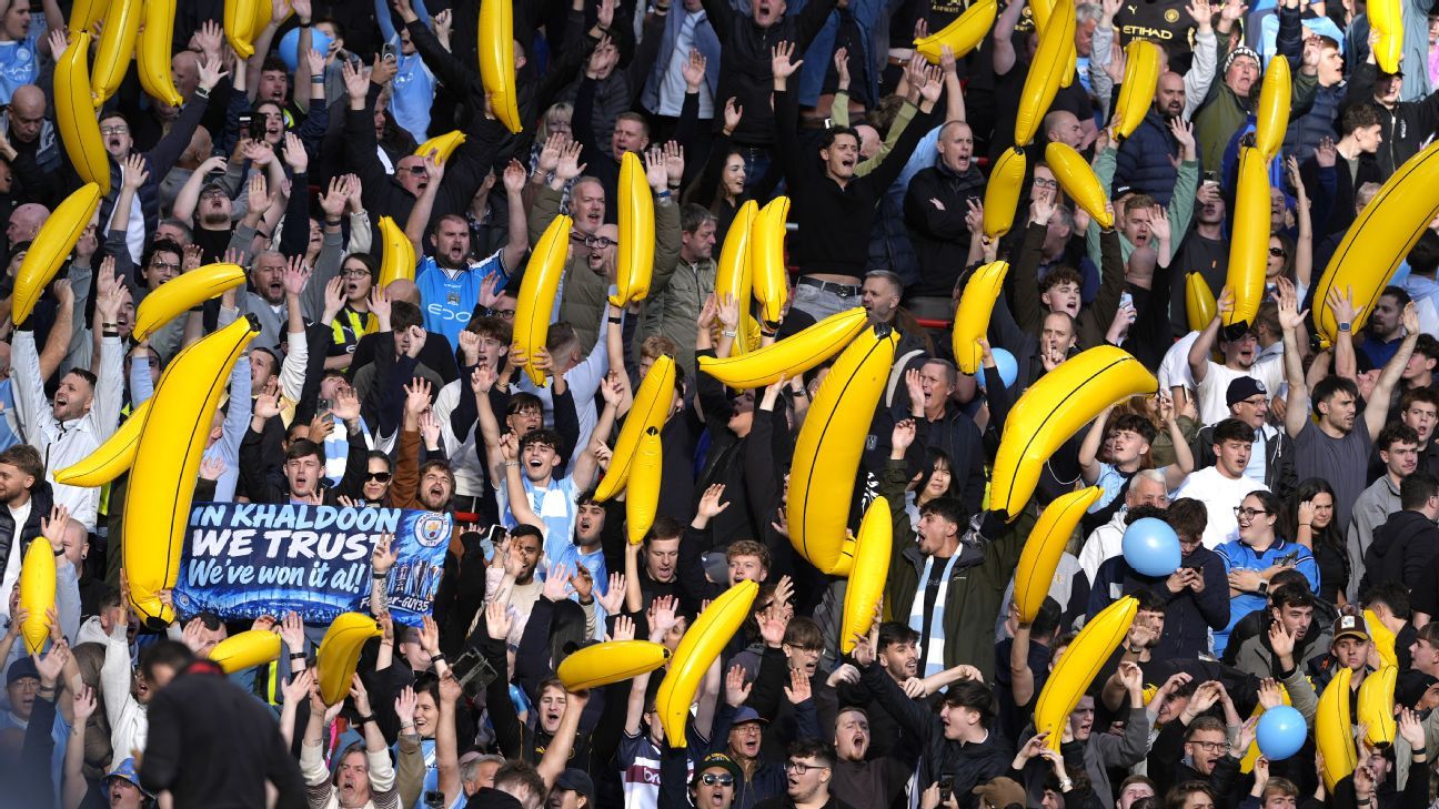 Why did Man City fans bring inflatable bananas to Anfield?