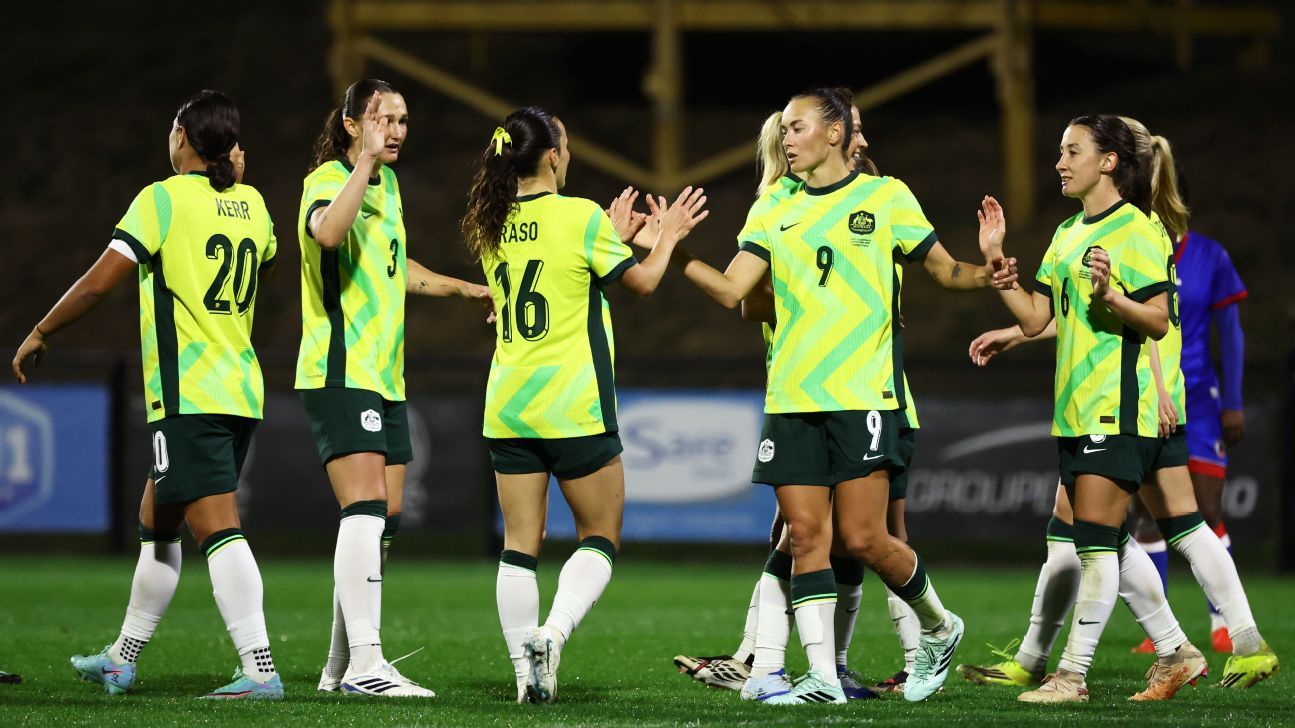 McKenna, Kerr dazzle as Matildas run riot over Haiti - ESPN