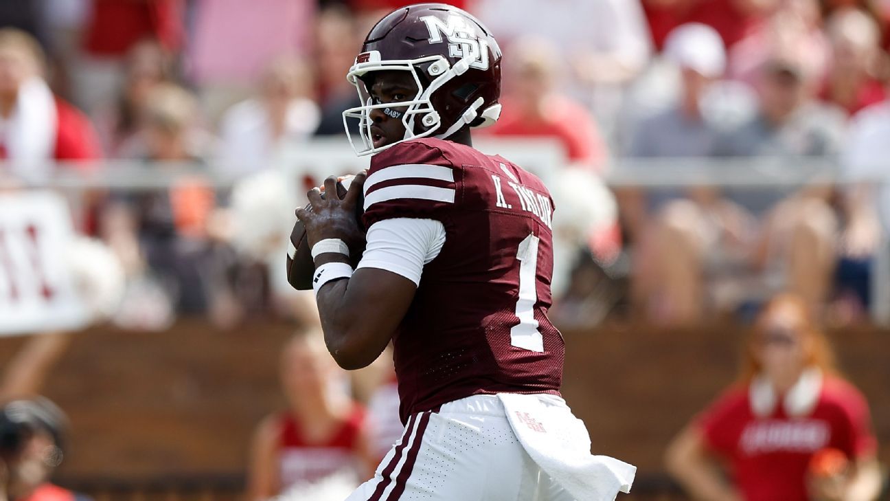 Mississippi State QB Kamario Taylor questionable vs. LSU - ESPN