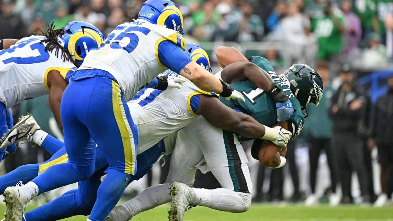 Inactives watch: Caleb Williams to play; Hurts, Jackson ruled out for Week 6