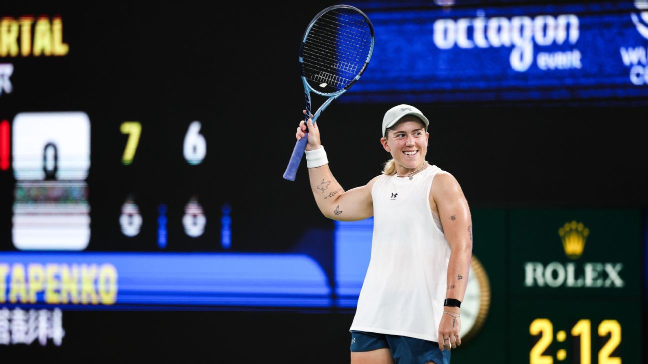 Sonay Kartal Reaches Wuhan Open Final With Straight-Sets Win Over Jelena Ostapenko