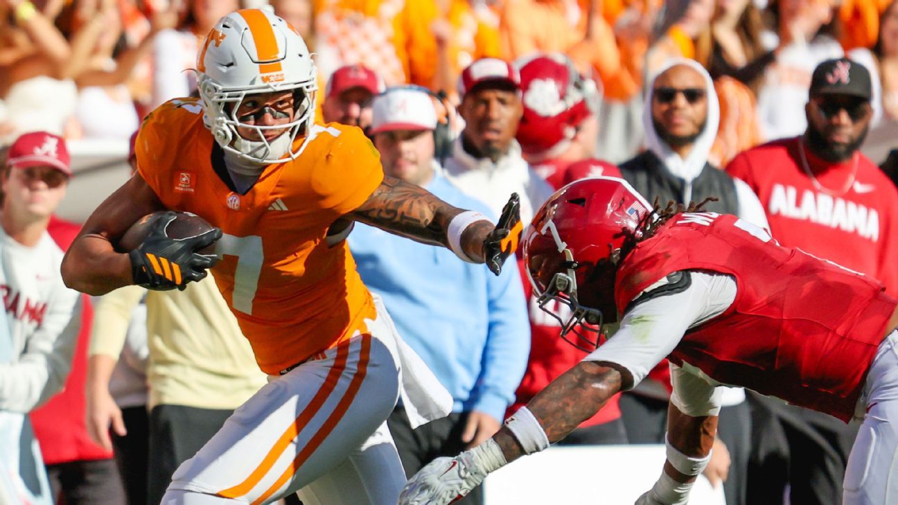 No. 14 Tennessee upsets No. 6 Alabama to hand Tide second straight loss