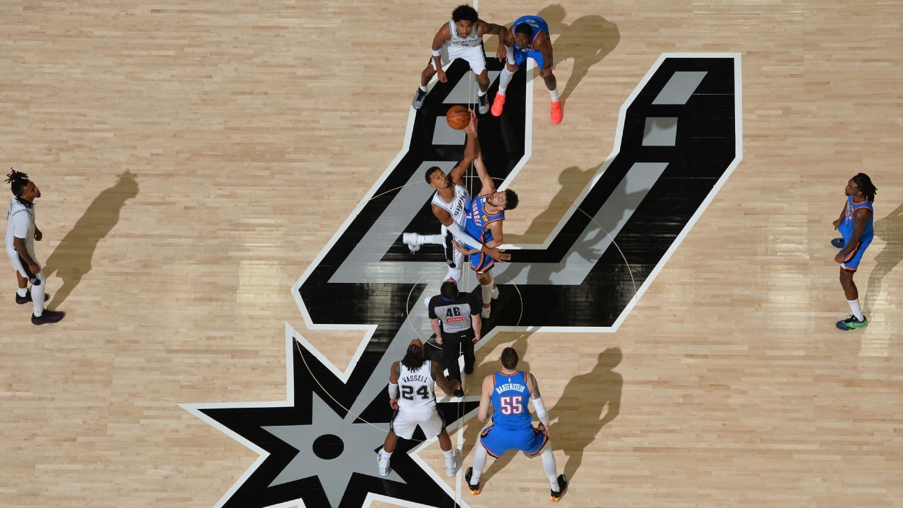 Follow live: Thunder raining from deep, hold early edge over Spurs