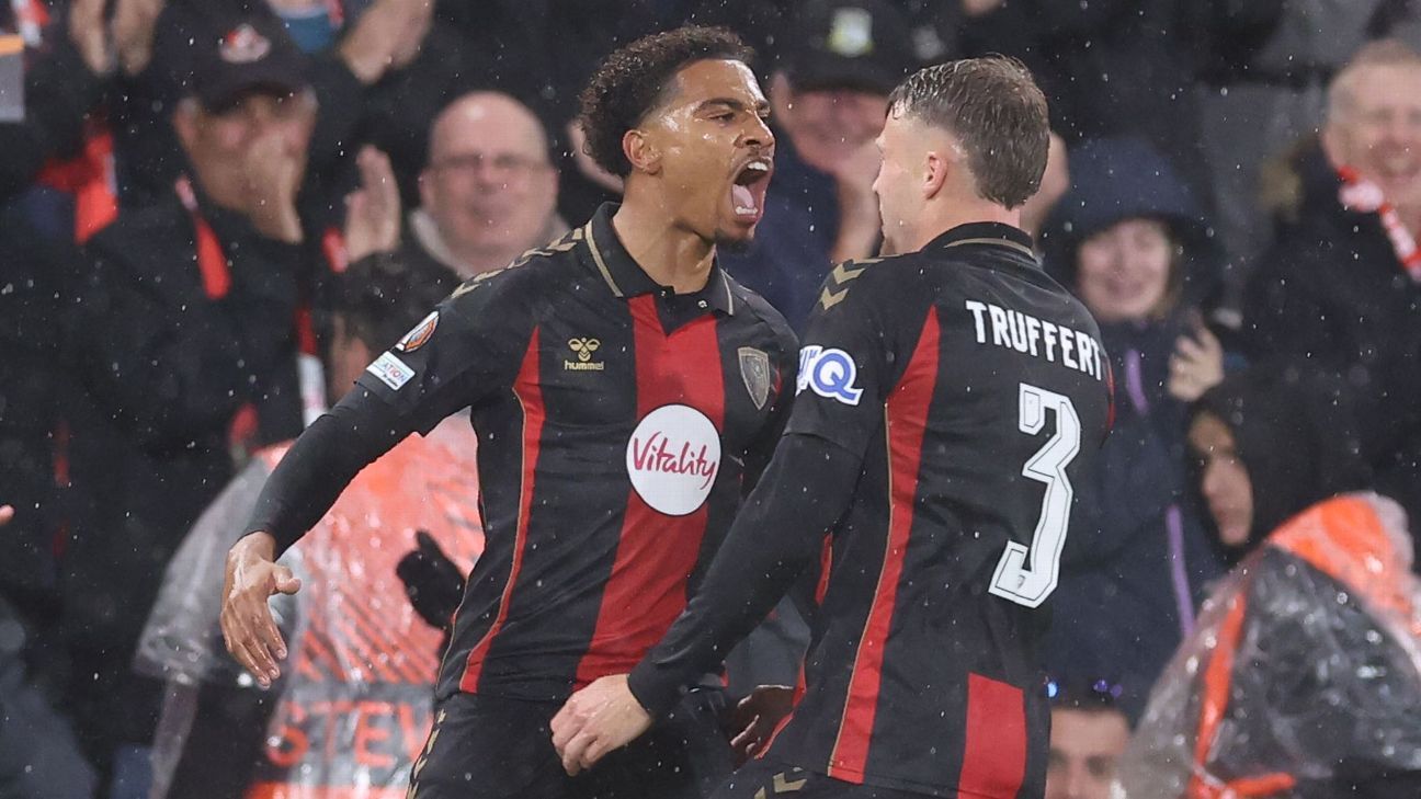 Rose urges humility after Bournemouth rout Milan as Amorim rues red card