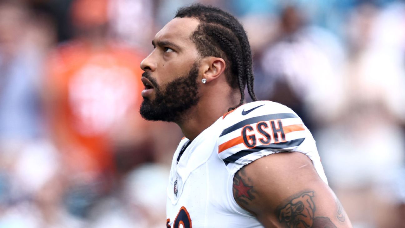 Sweat returns to Bears following 'devastating' 2-game suspension
