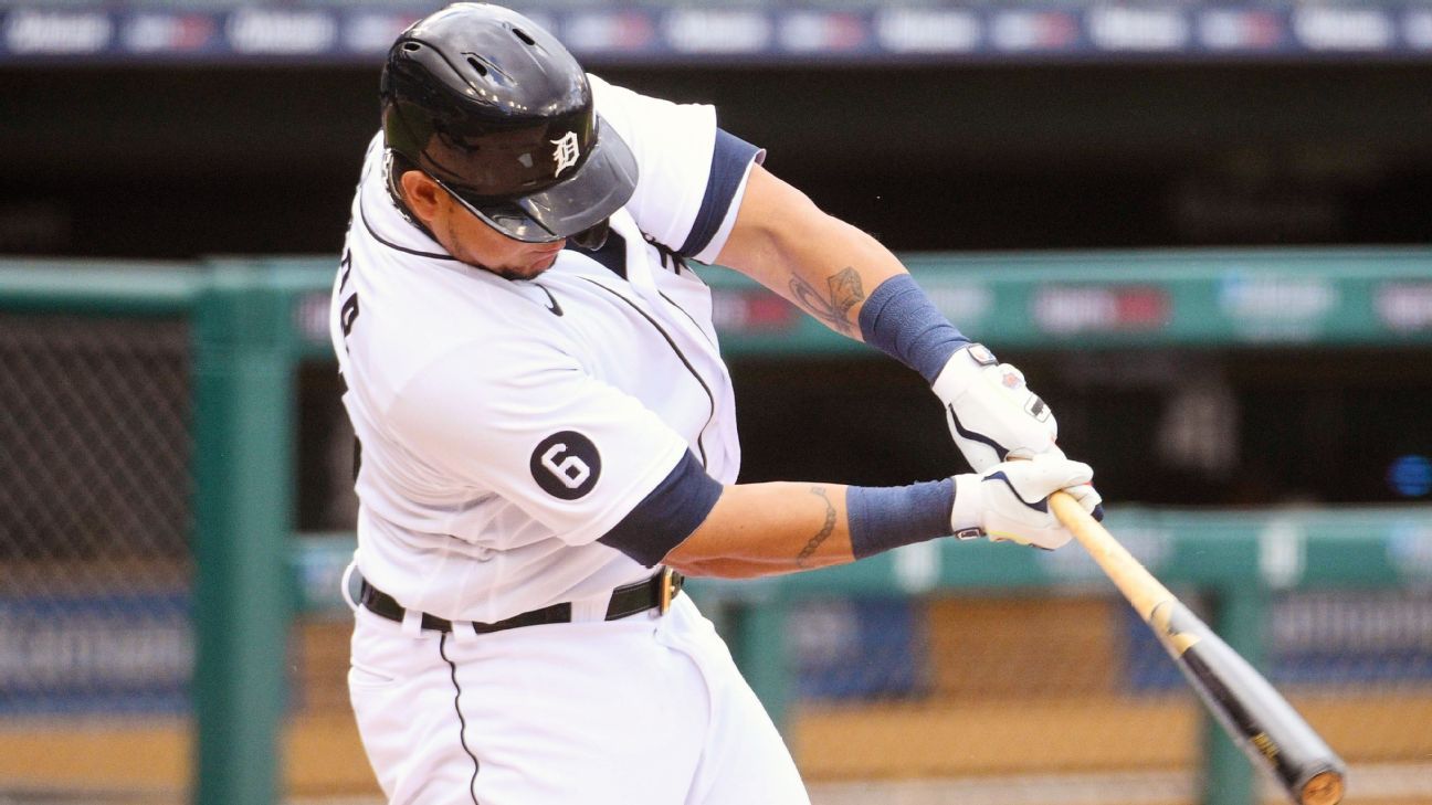 Miguel Cabrera placed on 10 days IL with biceps tension;  Detroit Tigers add Renato Nunez