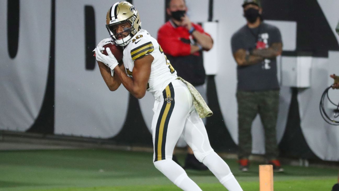 New Orleans Saints’ Tre’Quan Smith is the latest wide receiver to land on the injured reserve