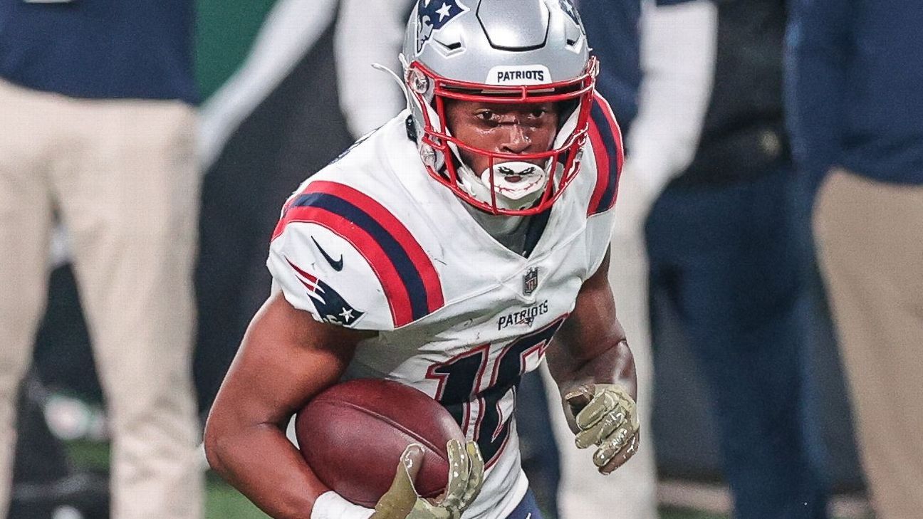 New England Patriots WR Jakobi Meyers not expected to play vs. Baltimore Ravens, source says