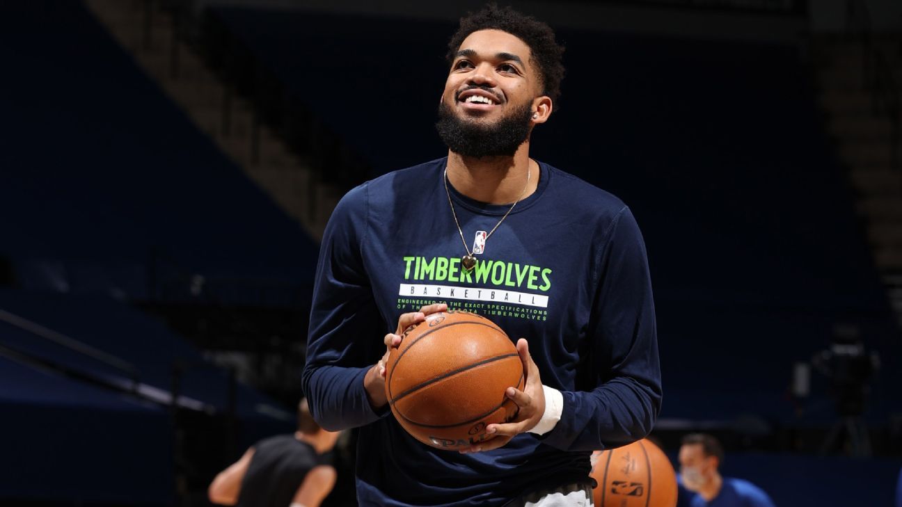 Karl-Anthony Towns of Minnesota Timberwolves back in action for the first time since the absence of COVID-19