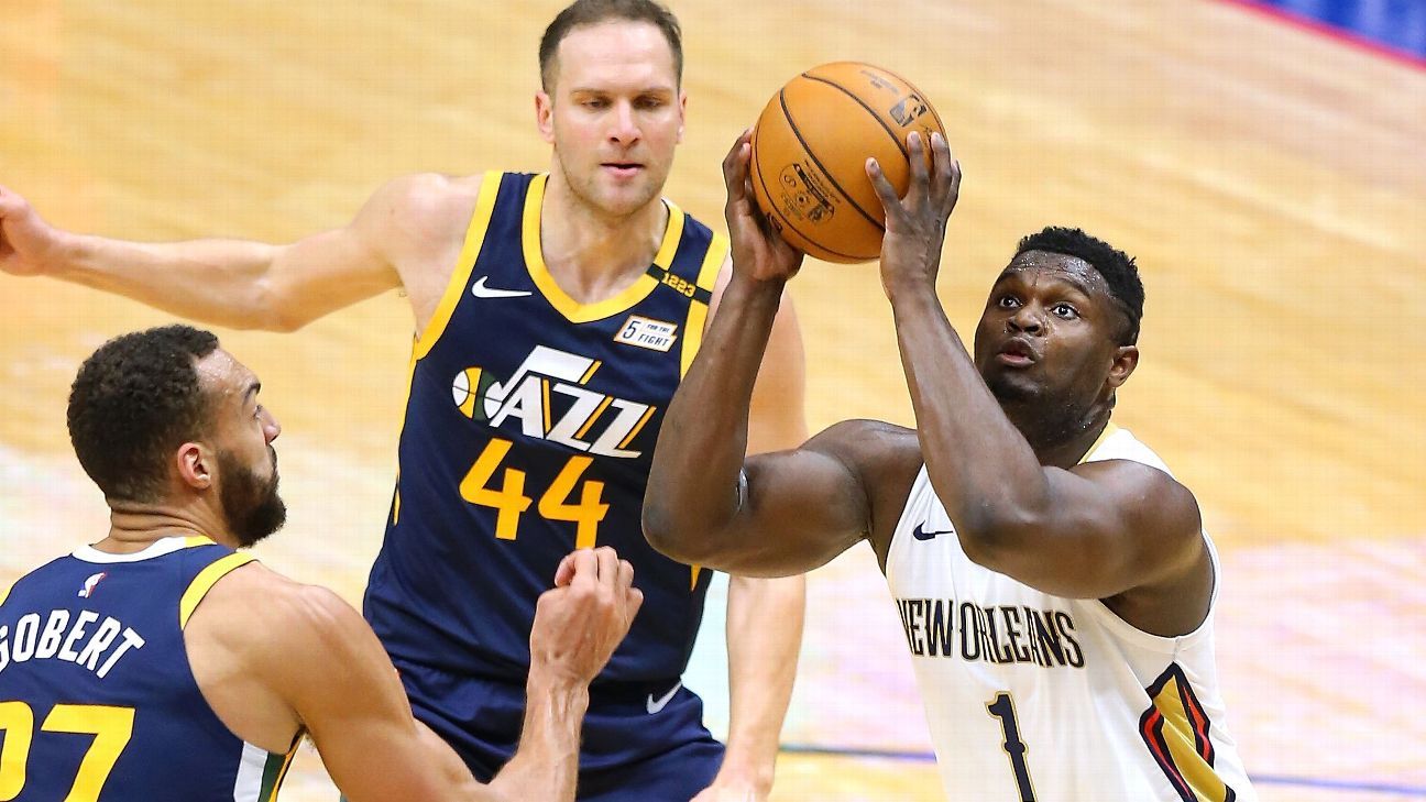 Zion Williamson, the New Orleans Pelicans are not returning from the Utah Jazz