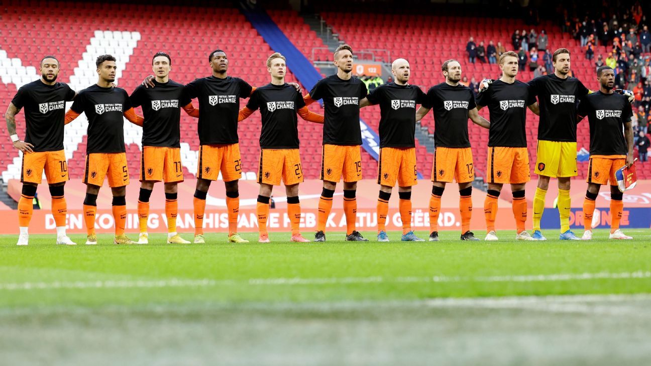 Dutch players issue human rights statement before match vs. Latvia ...