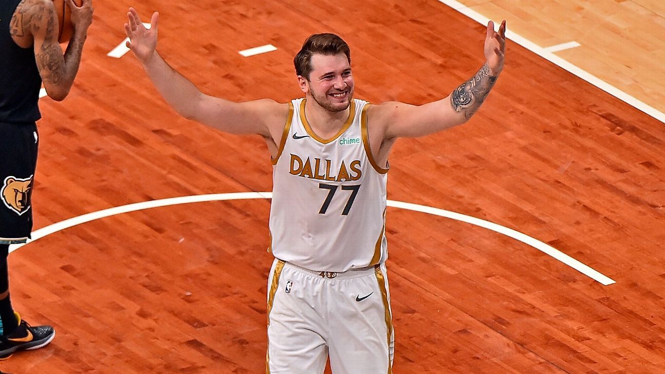 Luka Doncic, Dallas Mavericks, on another unlikely shot – ‘Kind of lucky’