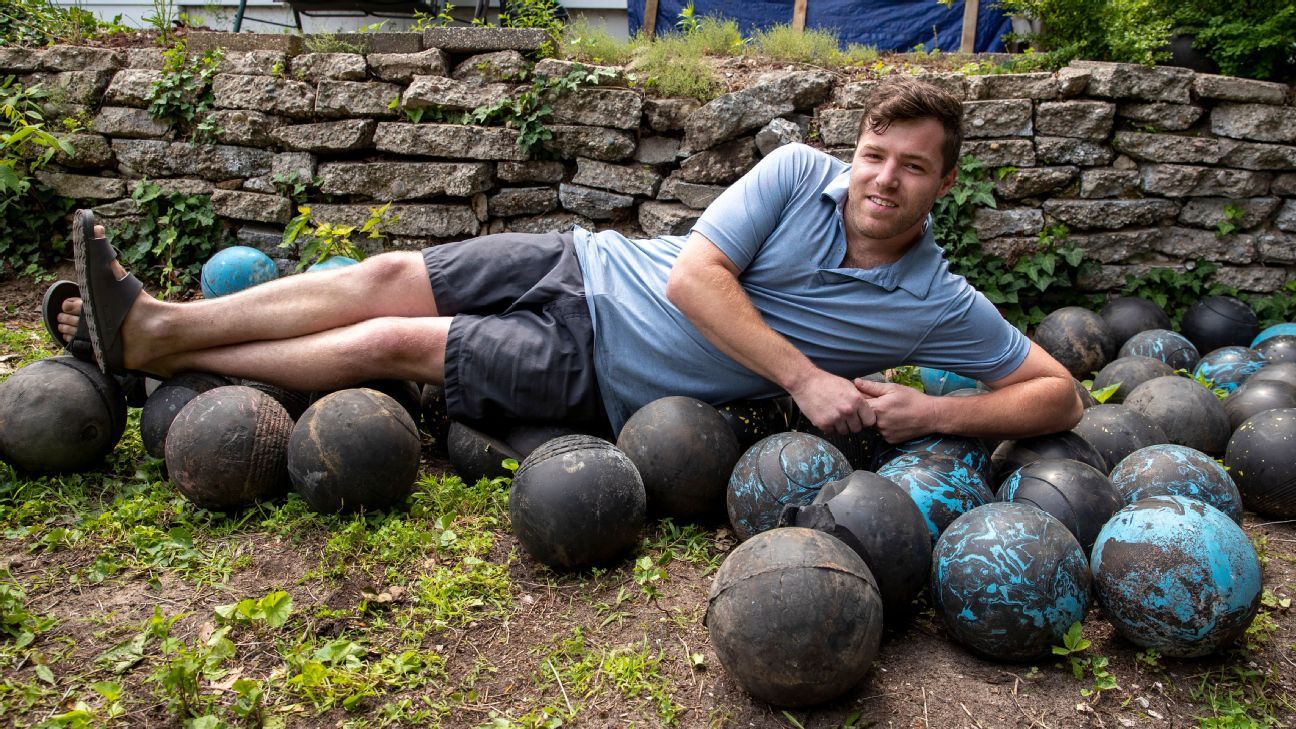 The remarkable story of a man who found 162 bowling balls under his house
