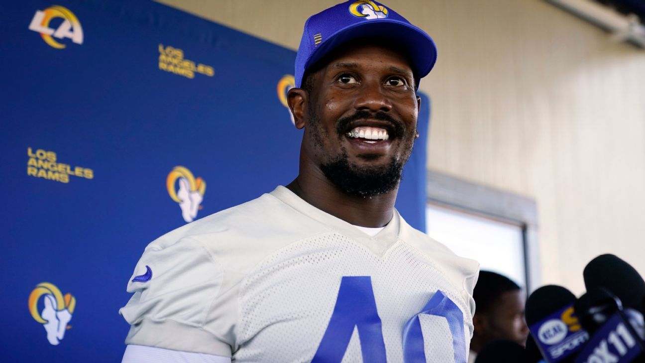 Von Miller expected to make Los Angeles Rams debut on Monday night, source says