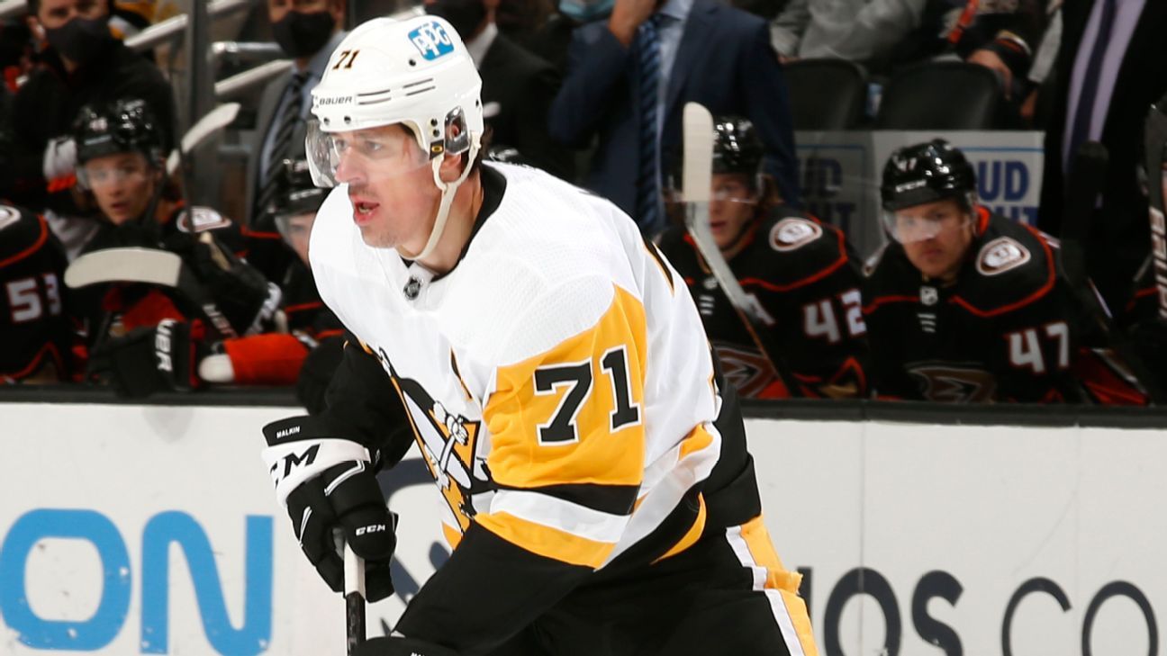 Malkin scores 2 in season debut as Penguins win