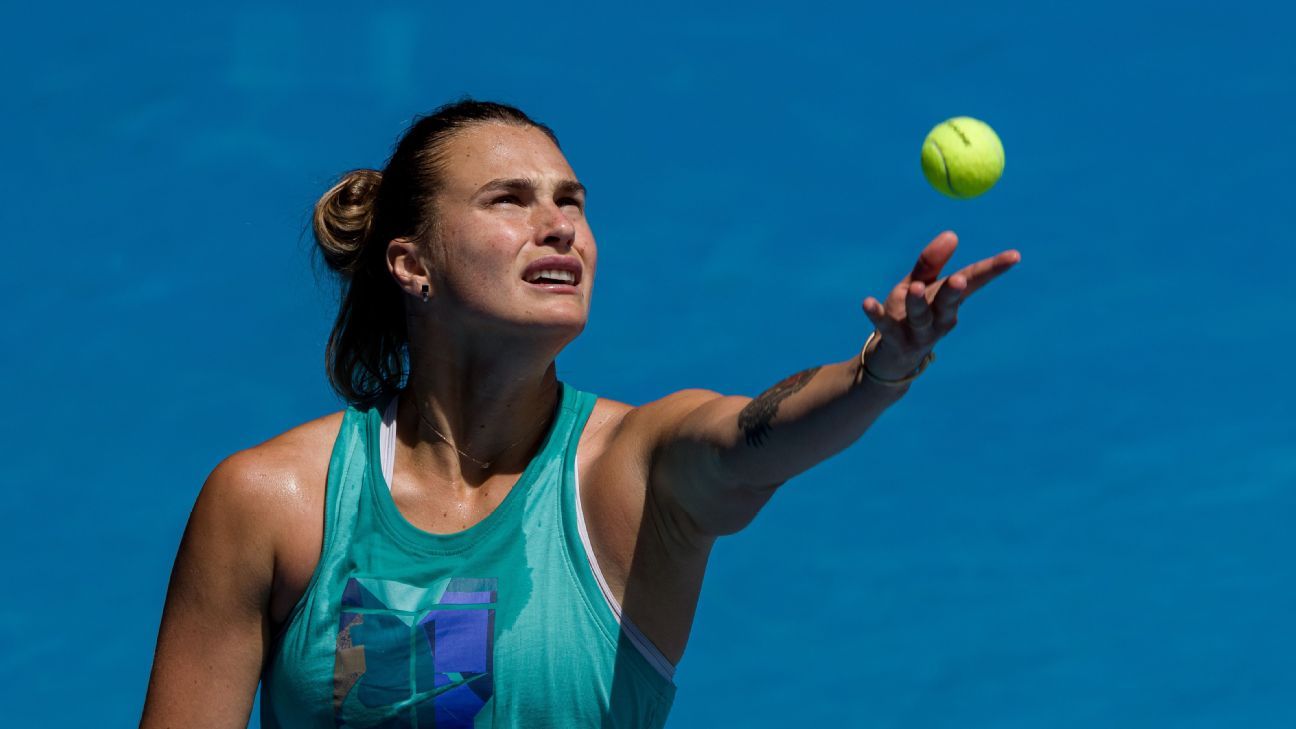 Aryna Sabalenka’s dominant serve is missing, presumed lost, but there’s hope she finds it in time in Australia