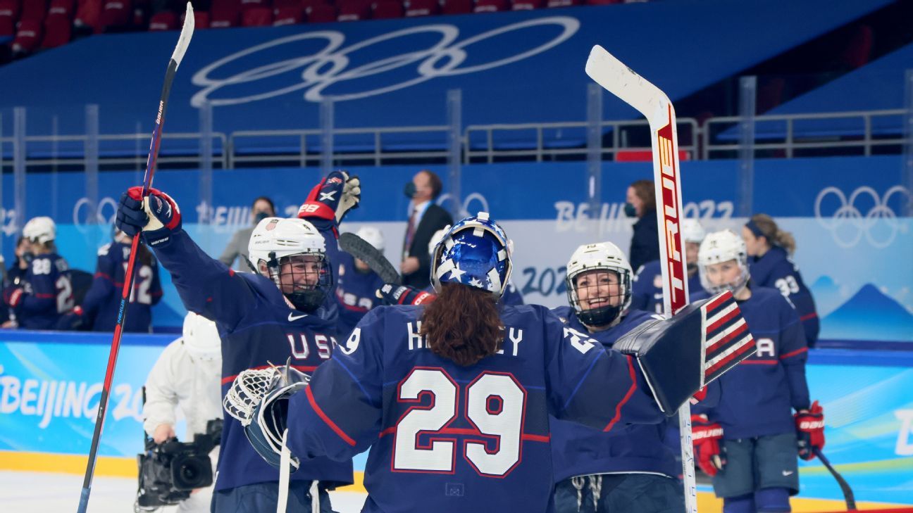 U.S. women’s hockey team dominates Russian Olympic Committee, now 2-0 in Beijing