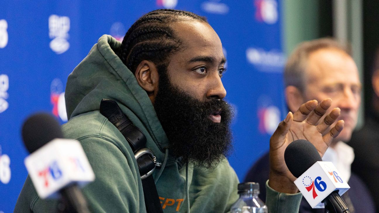 <div>Harden, Sixers aim for title; trade 'made sense'</div>