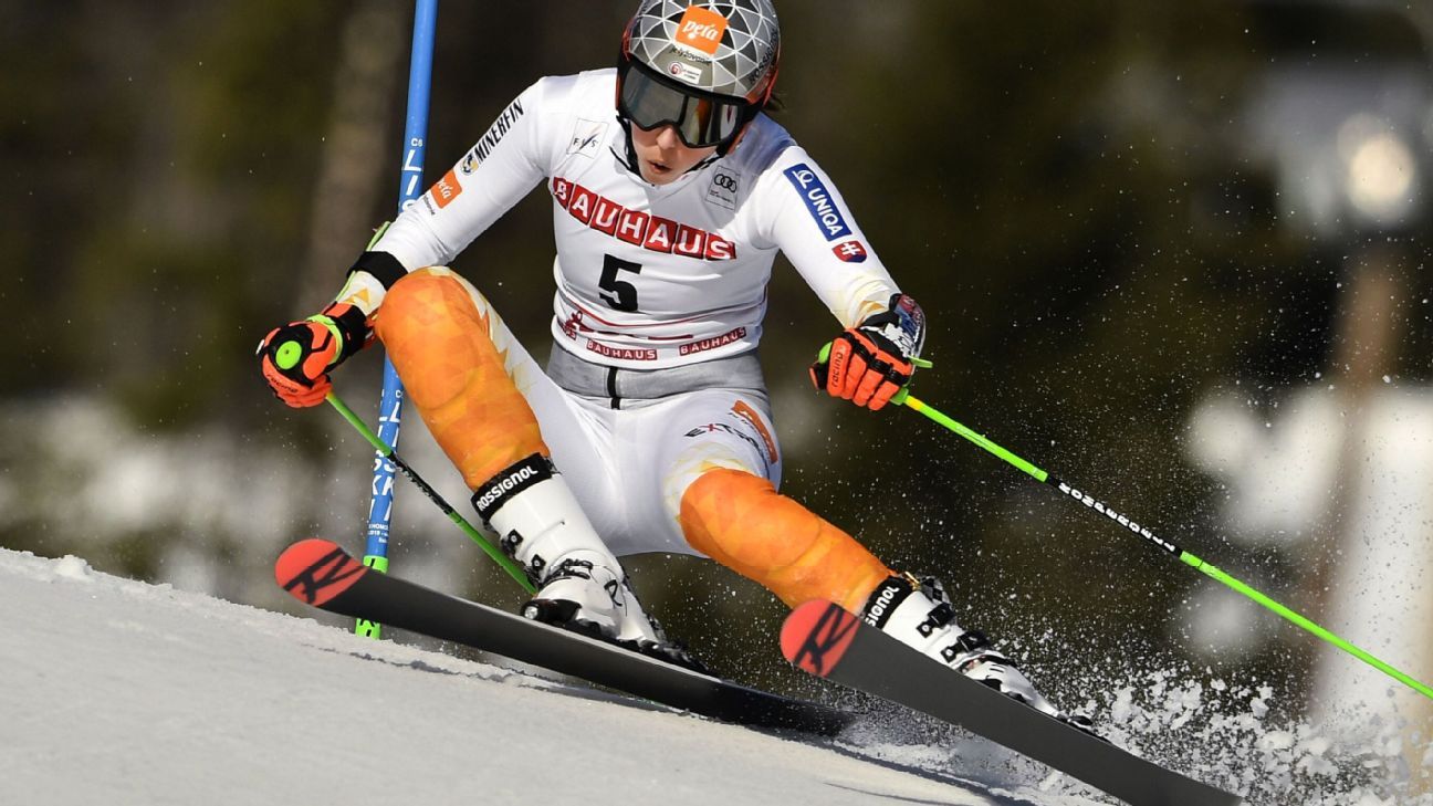 Slovakian Petra Vlhová wins World Cup giant slalom by big margin; Mikaela Shiffrin takes third