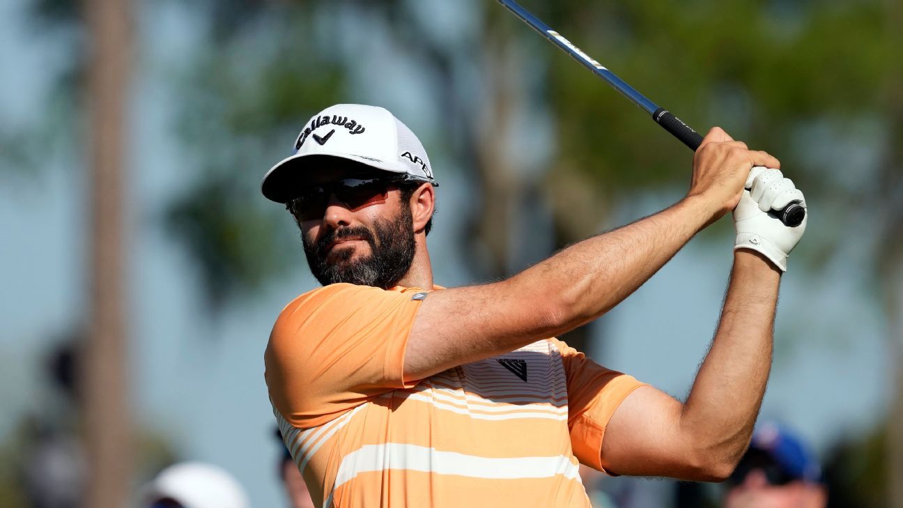 Adam Hadwin builds an early one-shot lead at Valspar Championship