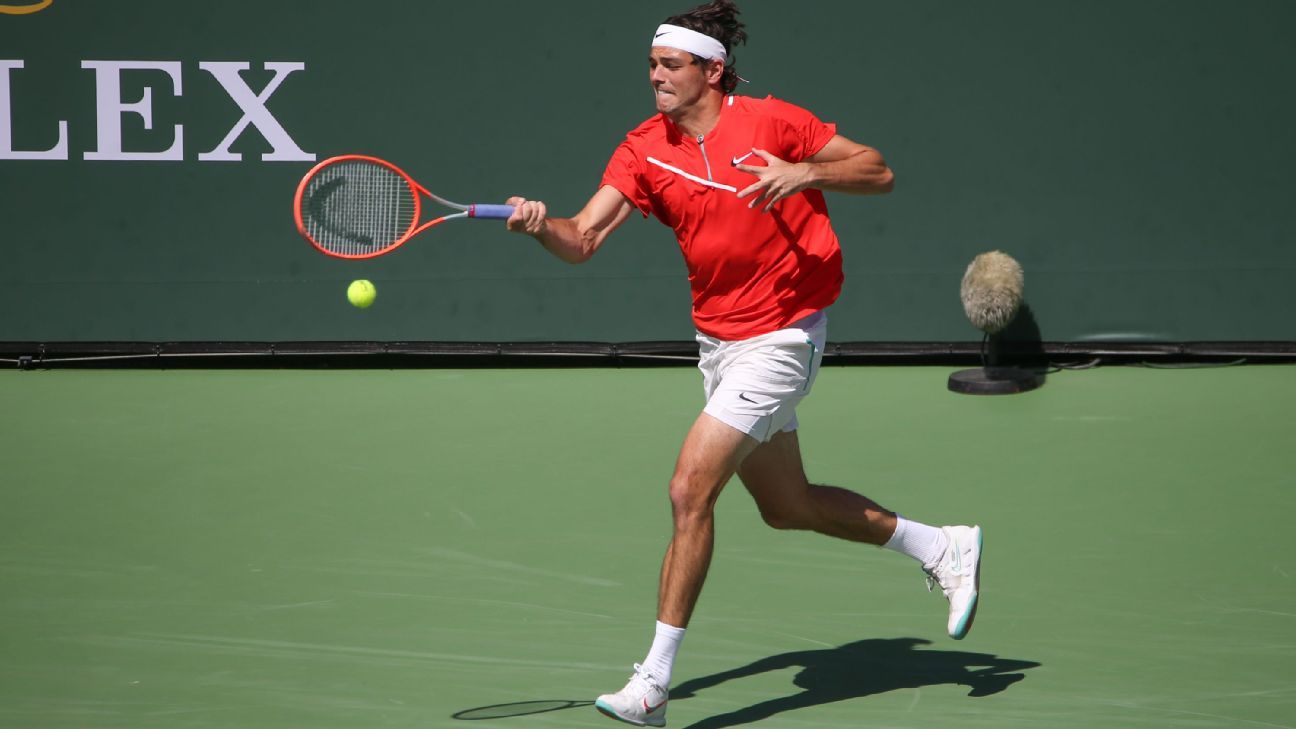 Taylor Fritz ends Andrey Rublev’s 13-match win streak in Indian Wells semifinals