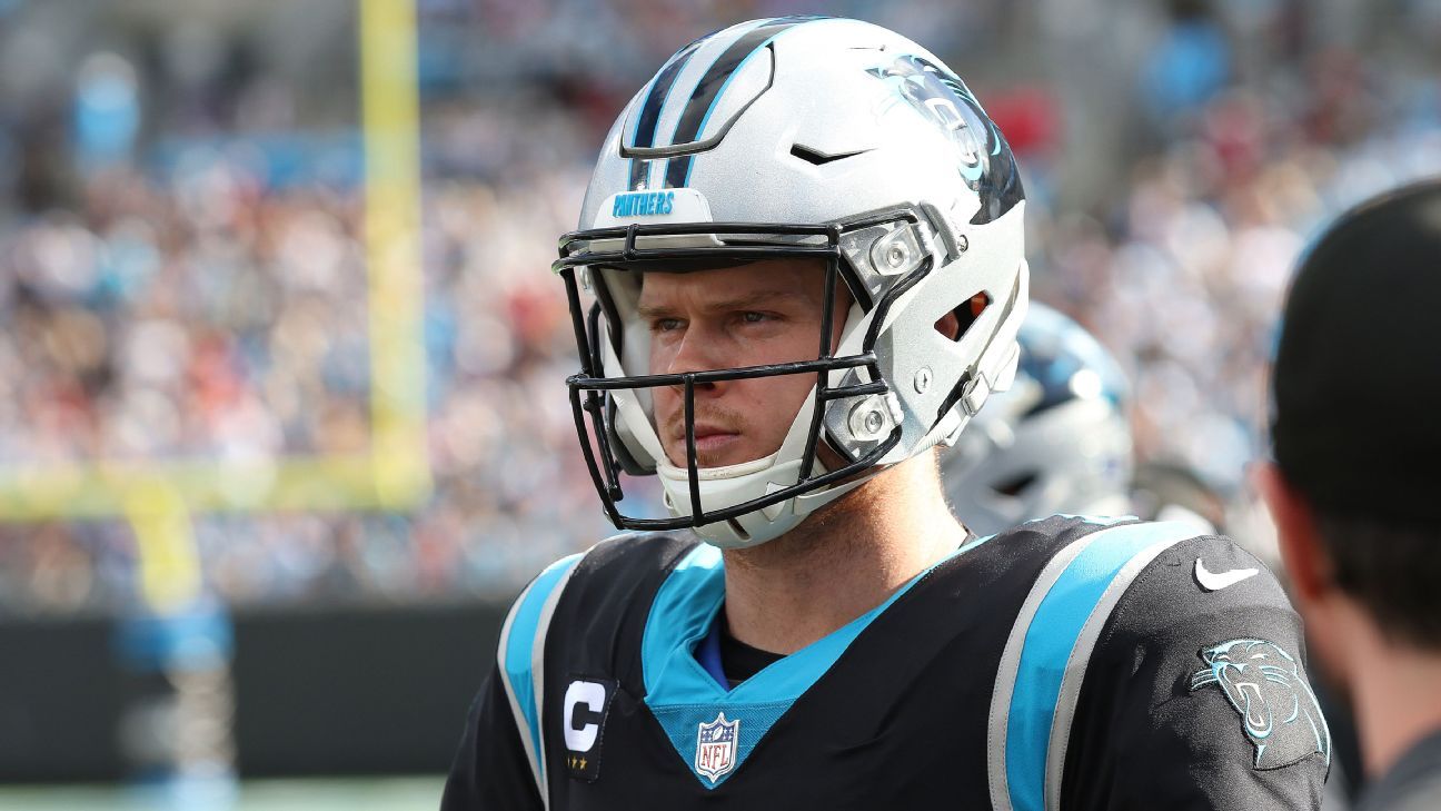 <div>Darnold at ease with Panthers' pursuit of QBs</div>