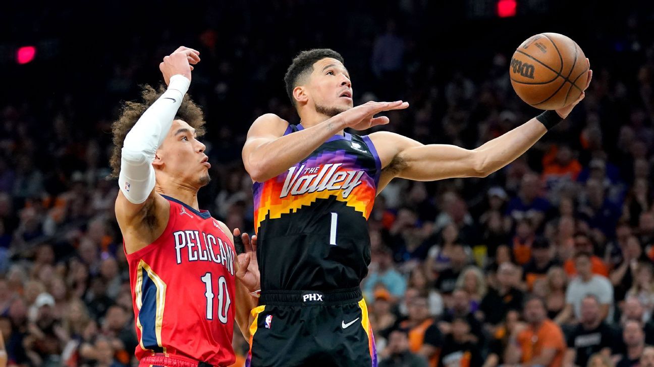 Playoffs da NBA de 2022 – Com Devin Booker lesionado, veja como o Phoenix Suns pode se aproximar do restante da primeira rodada