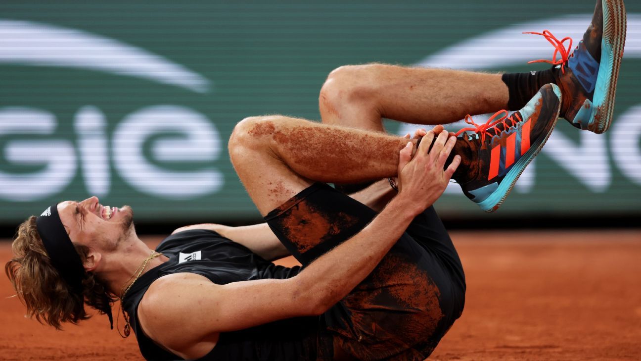 Wimbledon “hors de question” après que le numéro 3 mondial Alexander Zverev a subi une opération à la cheville droite