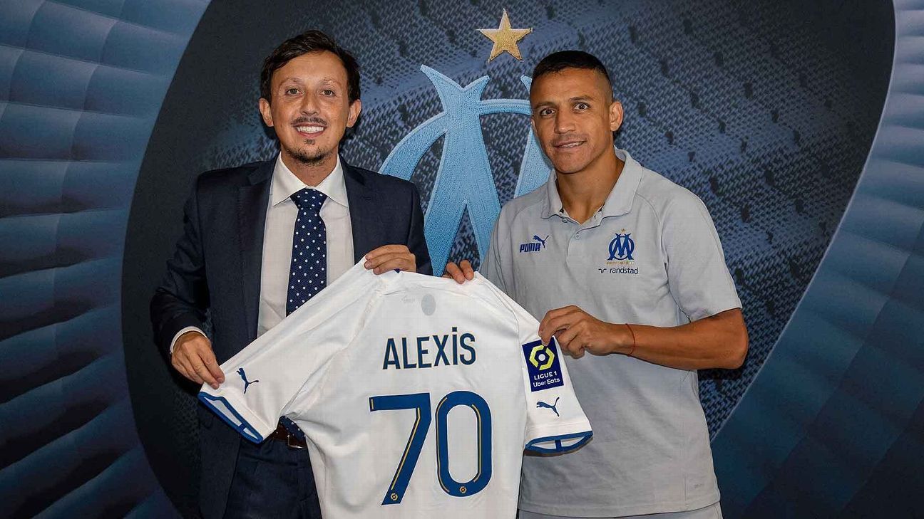 Alexis Sánchez ya es oficialmente jugador del Olympique de Marsella