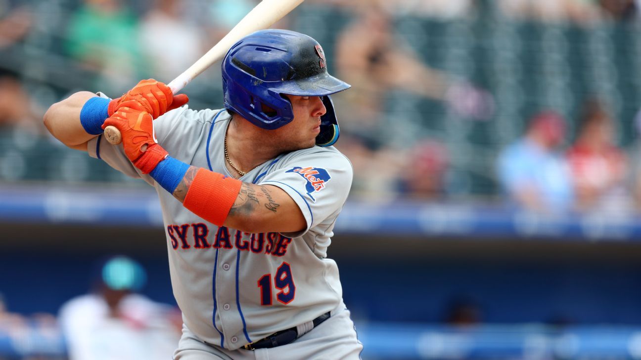 New York Mets calls out top prospect Francisco Alvarez.  on