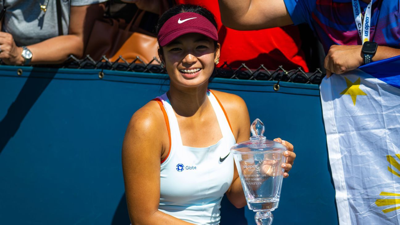 Alexandra Eala devient la première championne junior en simple du Grand Chelem des Philippines avec une victoire à l’US Open
