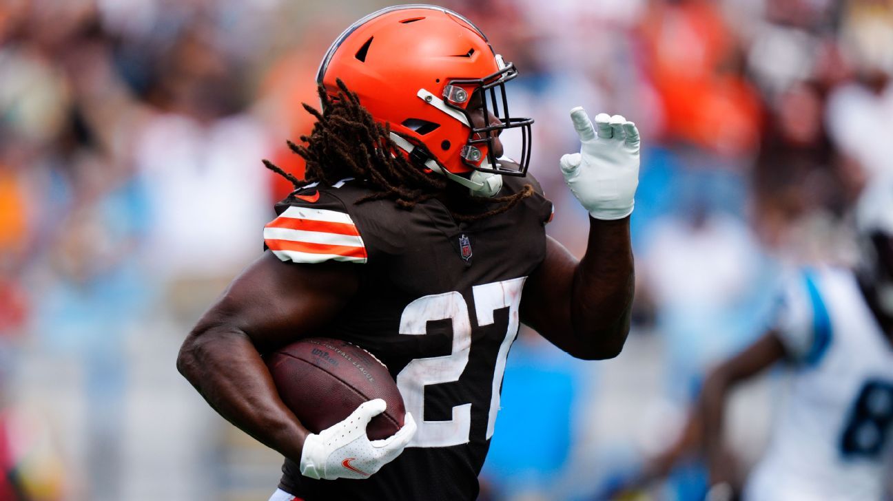 Sources: Browns now willing to trade RB Hunt