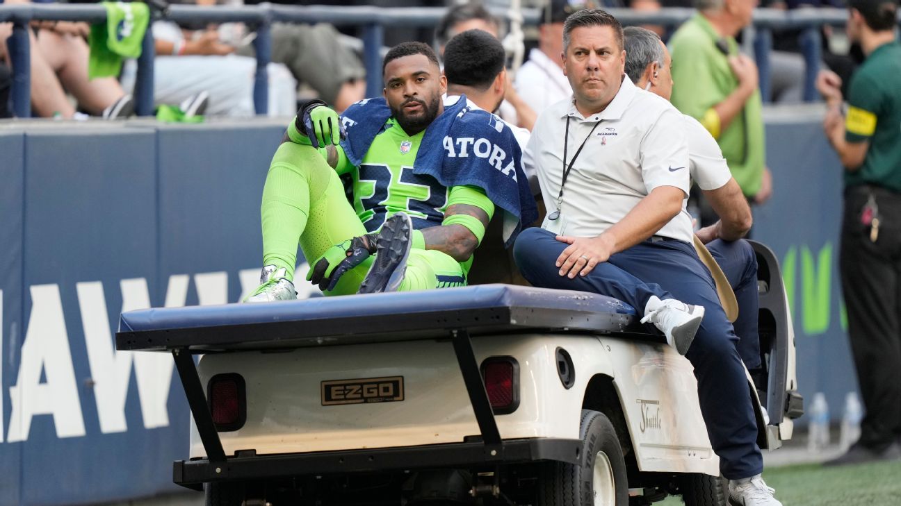 Sécurité Seattle Seahawks Jamal Adams souffre d’une blessure « grave » au quadriceps, a été traîné