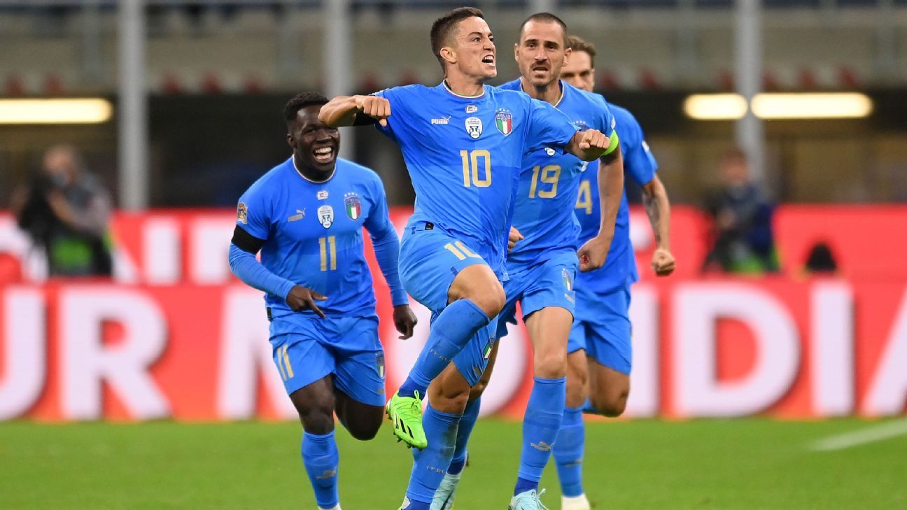 Italia contra  Inglaterra – Crónica de partido de fútbol – 23 de septiembre de 2022
