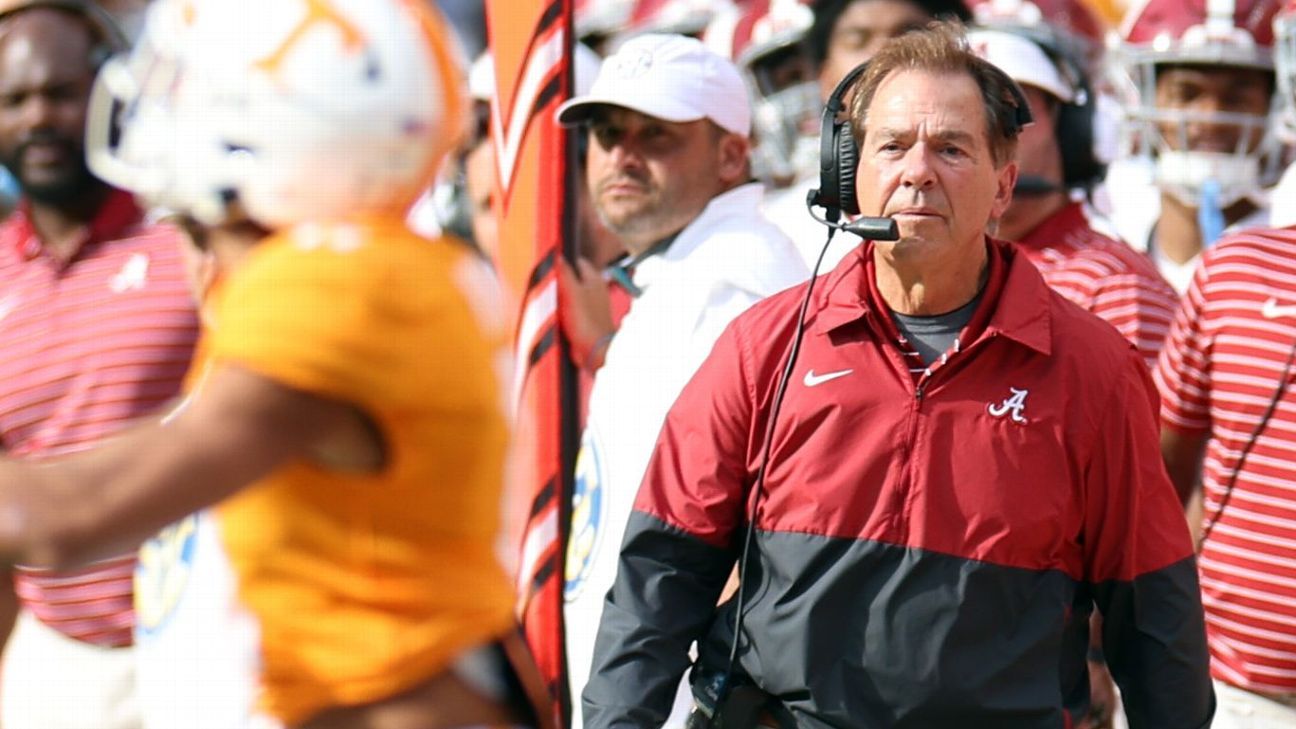 Nick Saban veut que l’Alabama soit concentré mais lâche après sa défaite contre le Tennessee