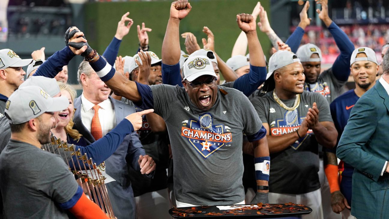 A Houston Astros World Series title led to Hall of Fame induction for manager Dusty Baker