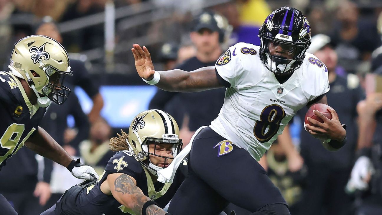 Baltimore Ravens win third straight, shut down New Orleans Saints