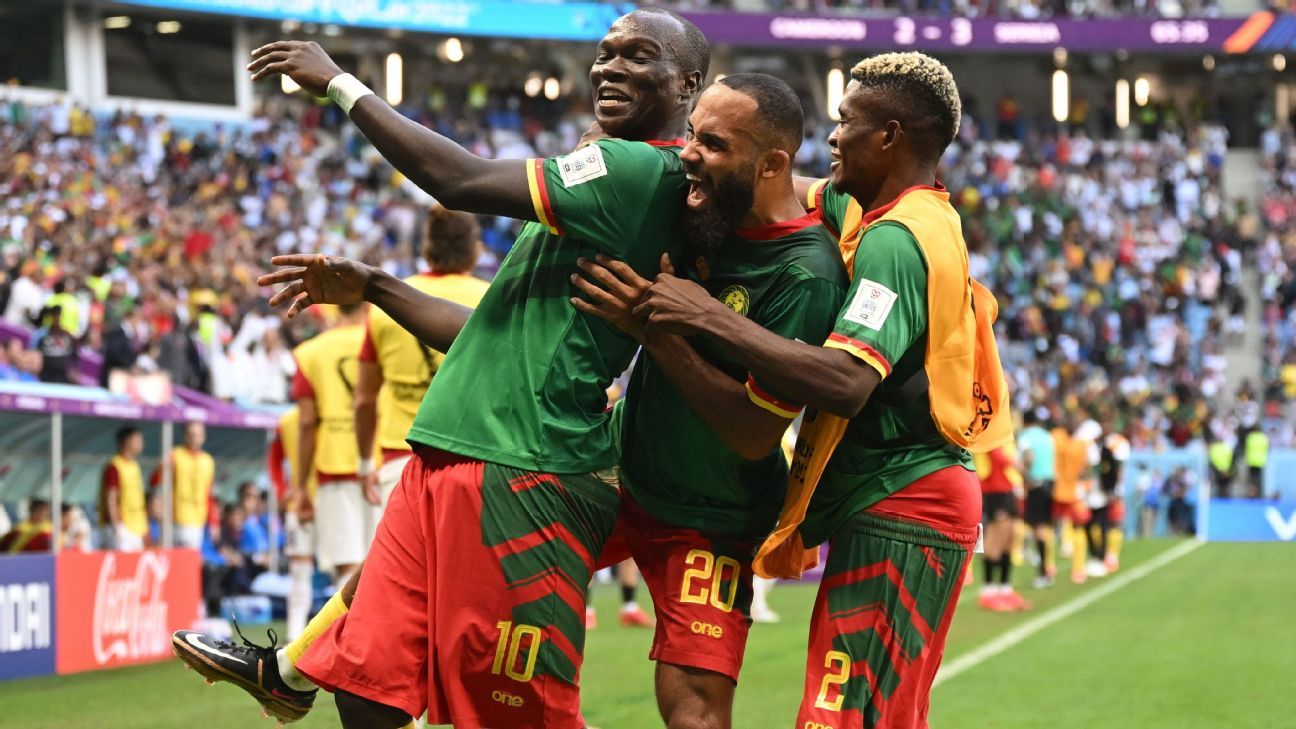 World Cup's best game so far? Cameroon peg back Serbia after Onana exit