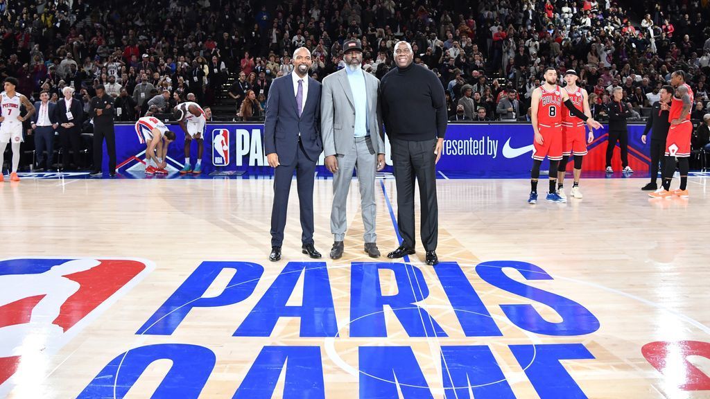 Bulls tops Pistons in star-studded event in Paris