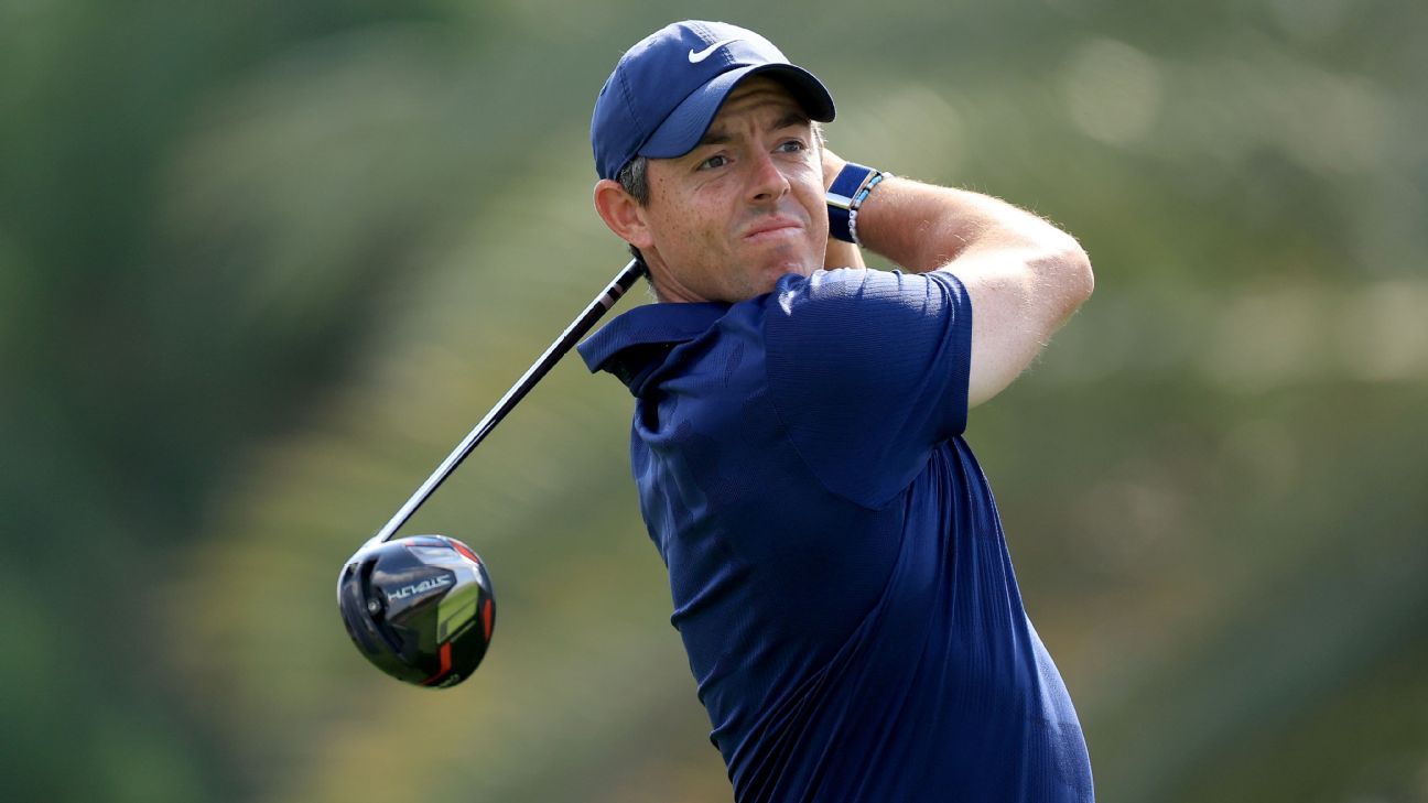Rory McIlroy, Patrick Reed tied two shots behind lead at Dubai Classic
