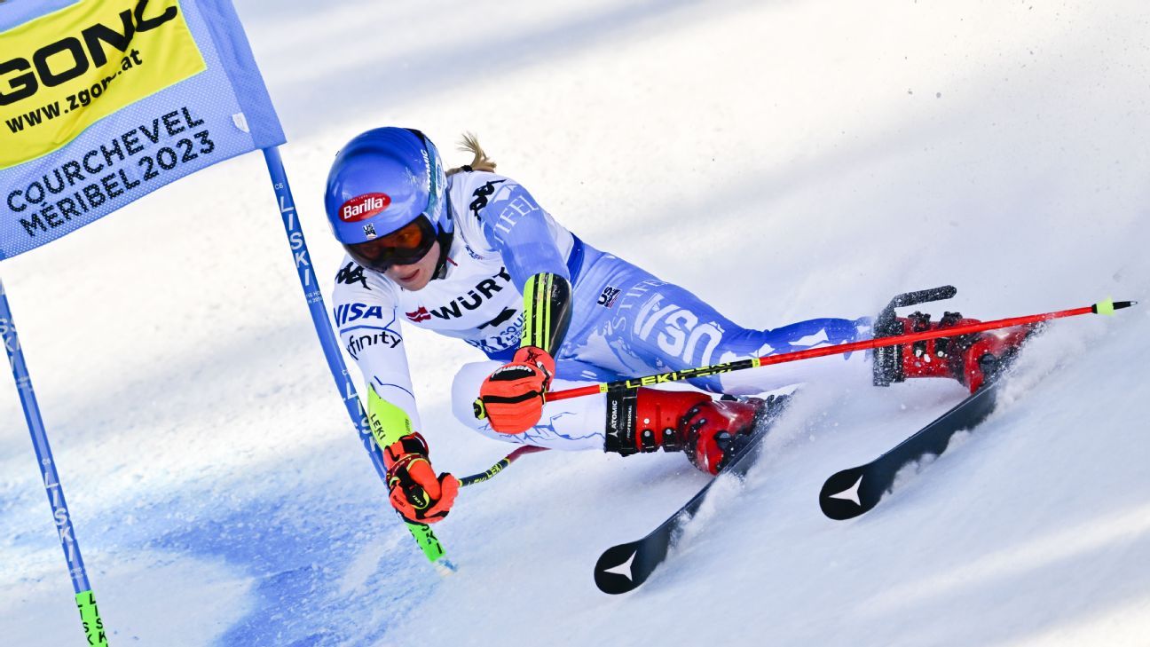 Shiffrin wins giant slalom for 13th worlds medal