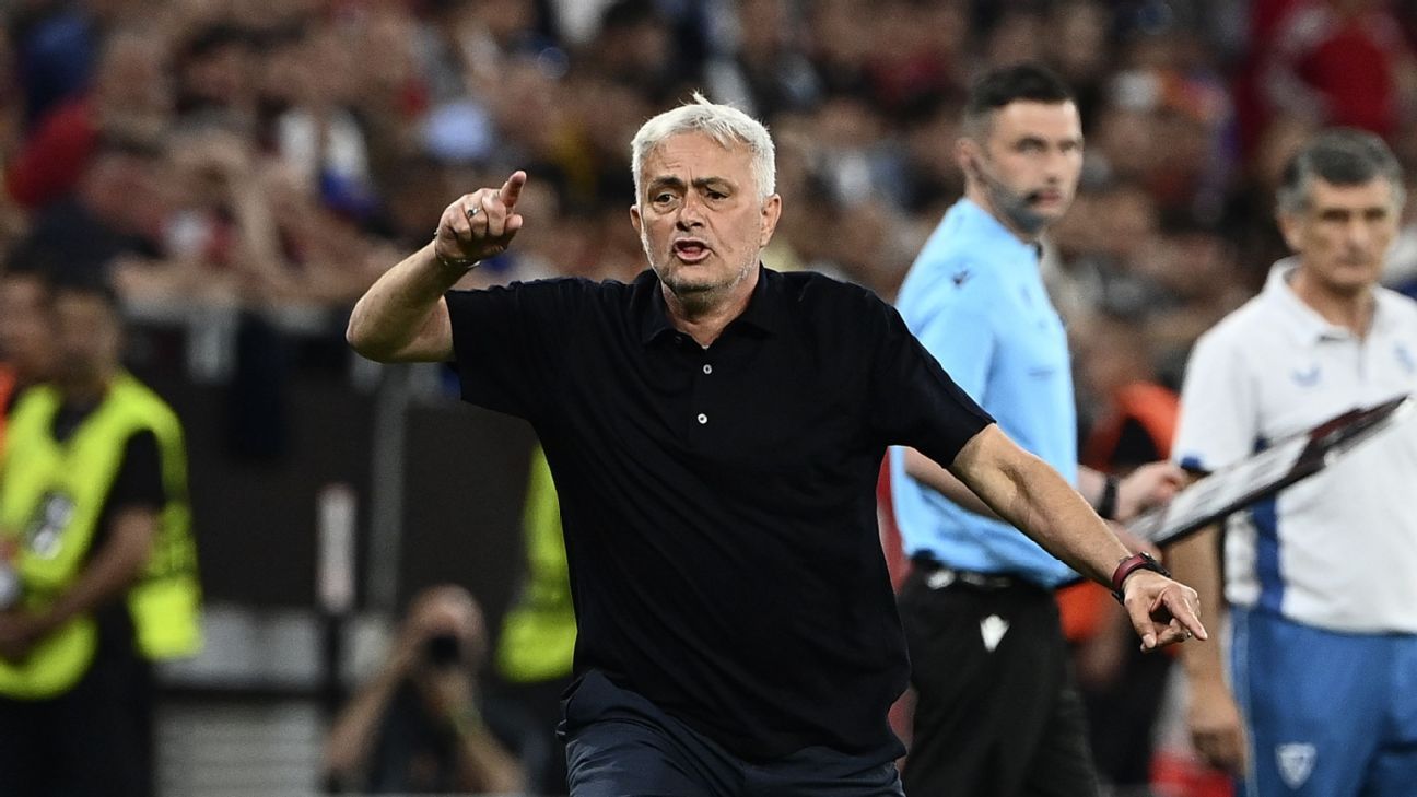 Jose Mourinho was accused of abusing the referee after EL’s final loss
