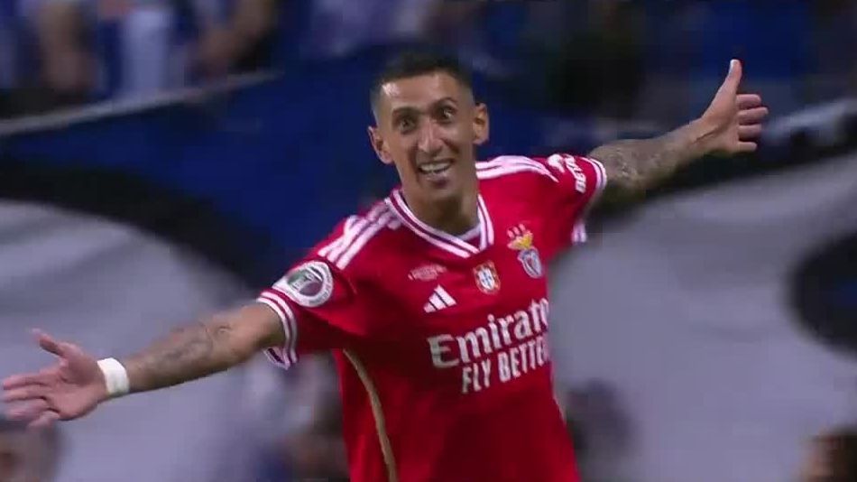 Di Maria’s goal and title at Benfica against Porto in the Portuguese Super Cup