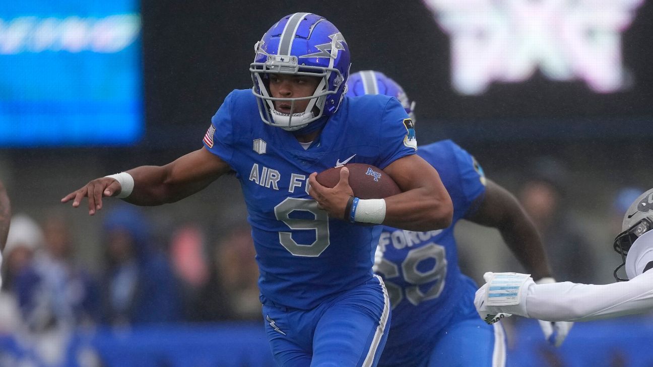 Undefeated Air Force (6-0) loses QB 'for a while'