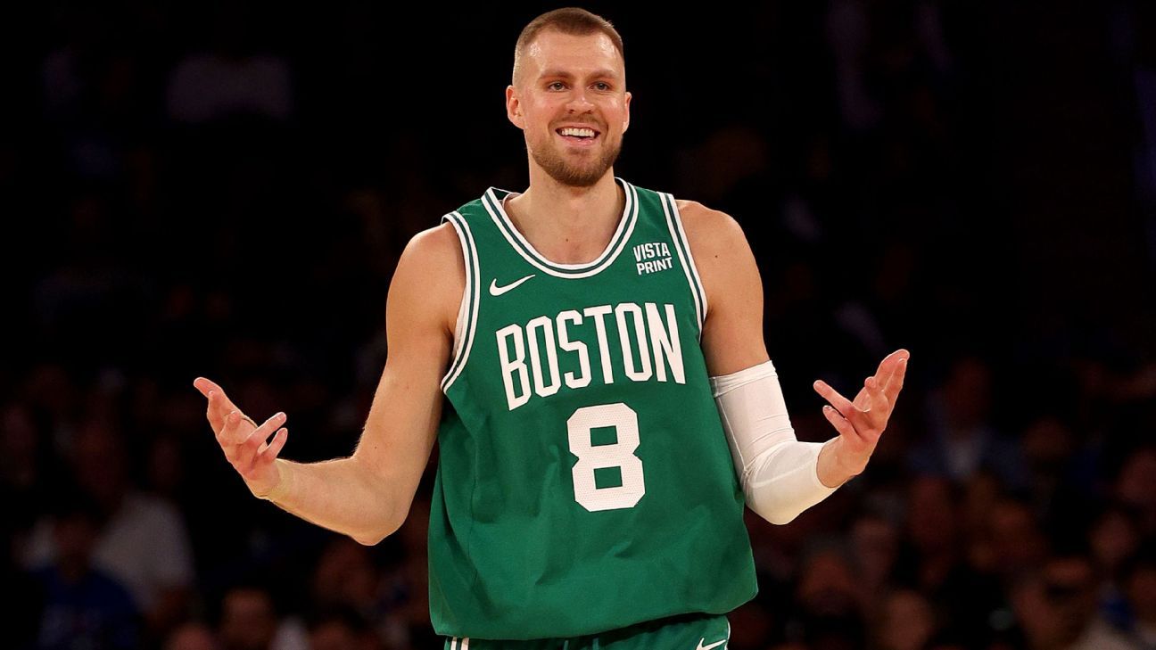 Kristaps Porzingis Shines in Celtics Debut: Celebrating a Victory Against the Knicks
