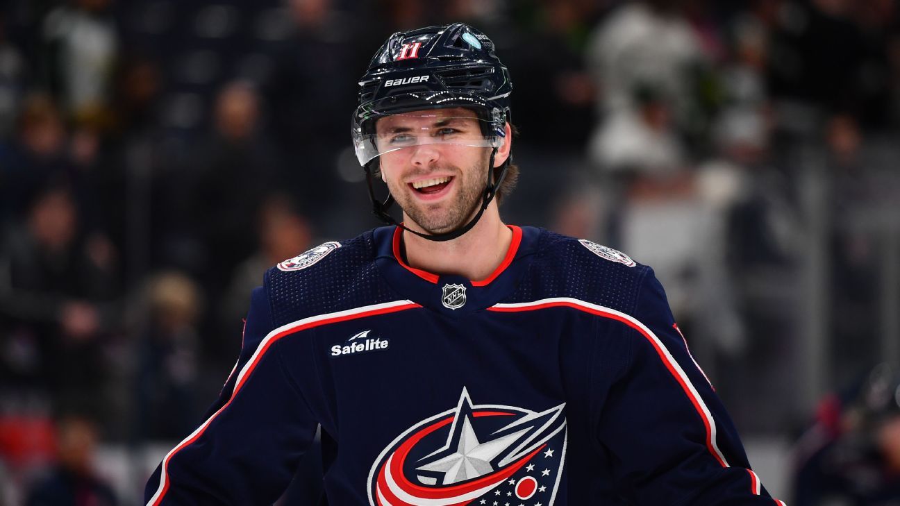 Blue Jackets' Fantilli (lacerated calf) out 8 weeks