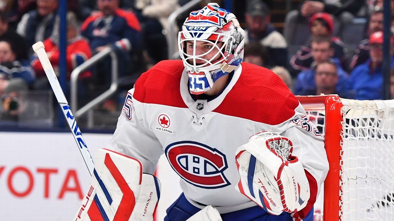 Habs sign G Montembeault to 3-year extension